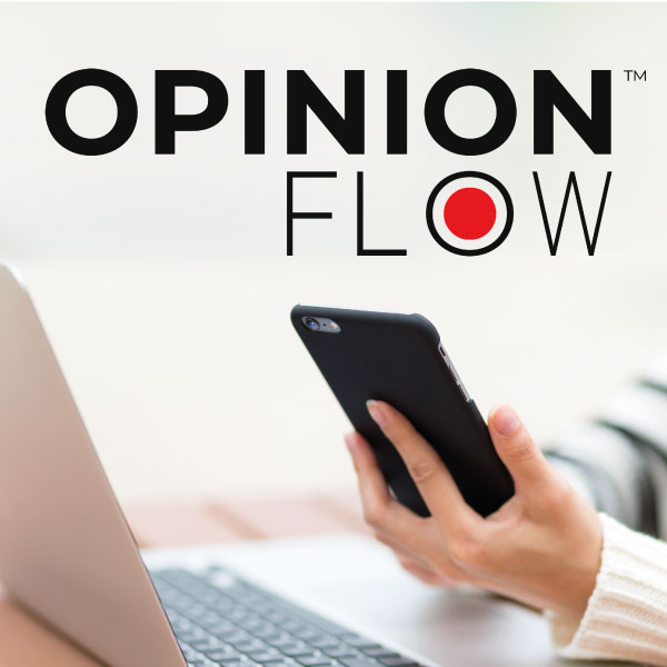 Opinion flow™ logo image square